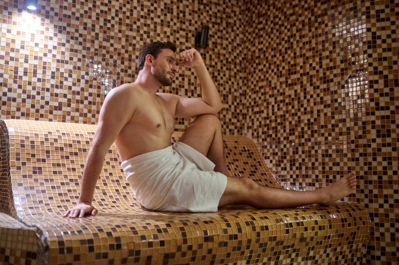 Back waxing as part of male body waxing
